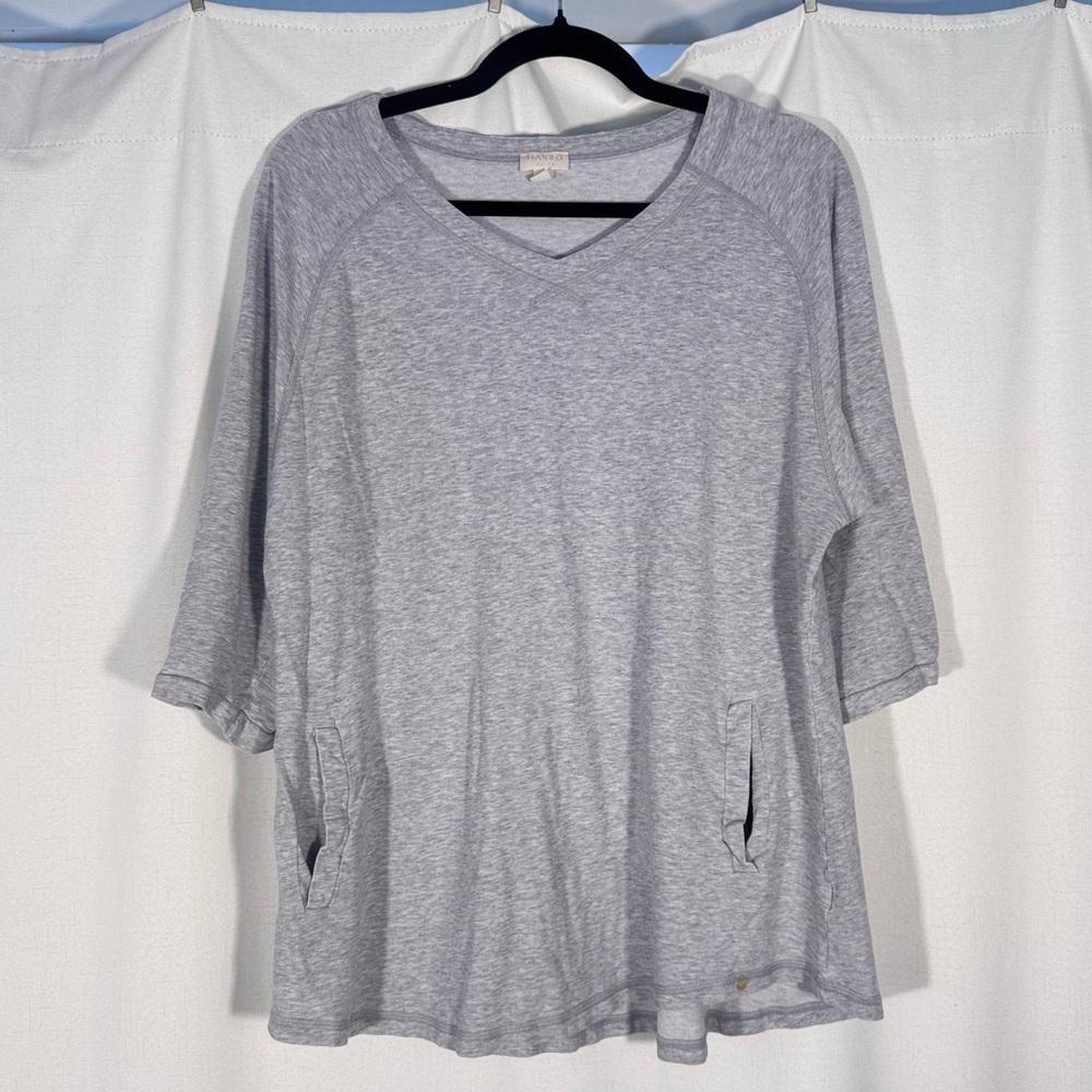 Hanro Knits Light Gray Relaxed Fit Shirt